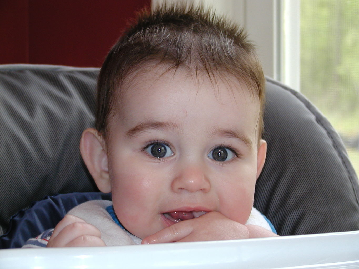 Pictures of James, April 2003
