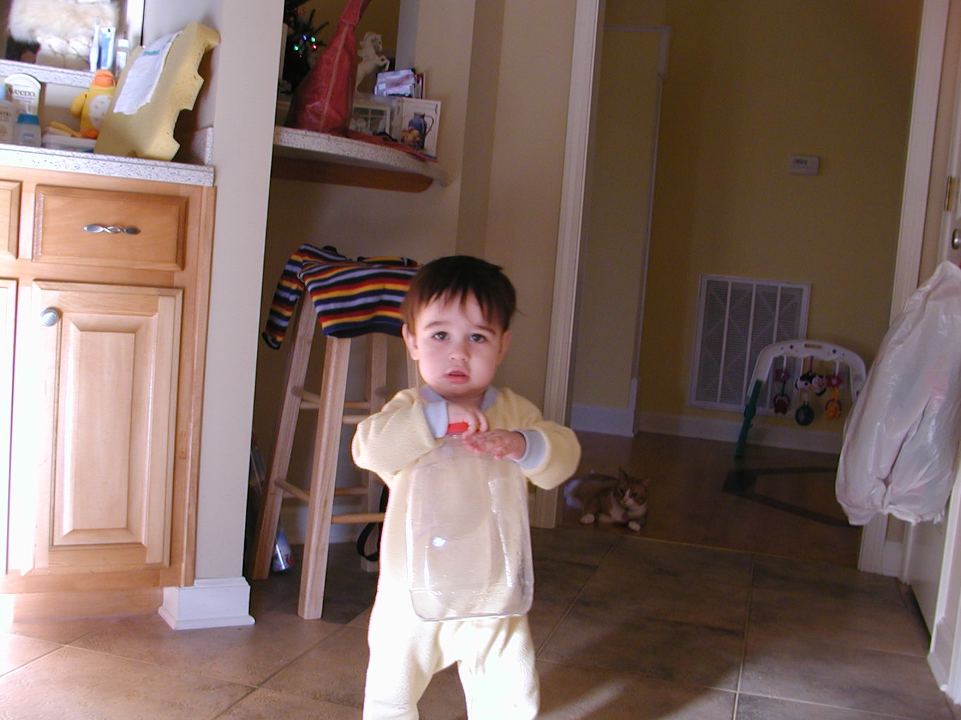 Pictures of James, December 2003
