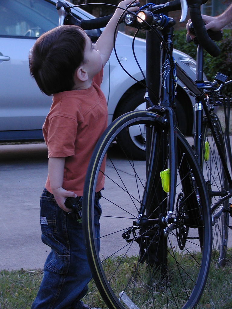 James Playing in the Front Yard
