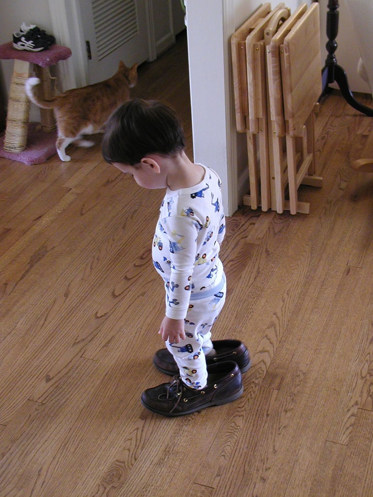 James in the Big Shoes
