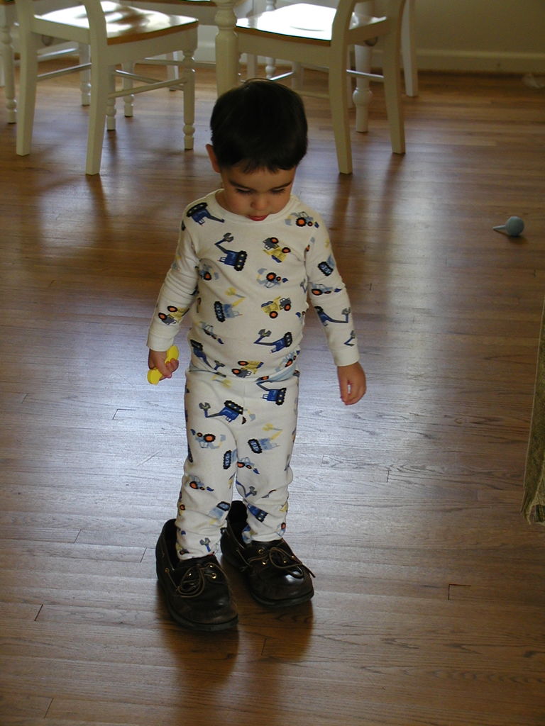 James in the Big Shoes
