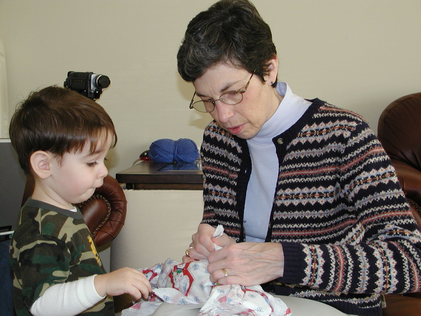 Visit from NaNa and PaPa - Monday
