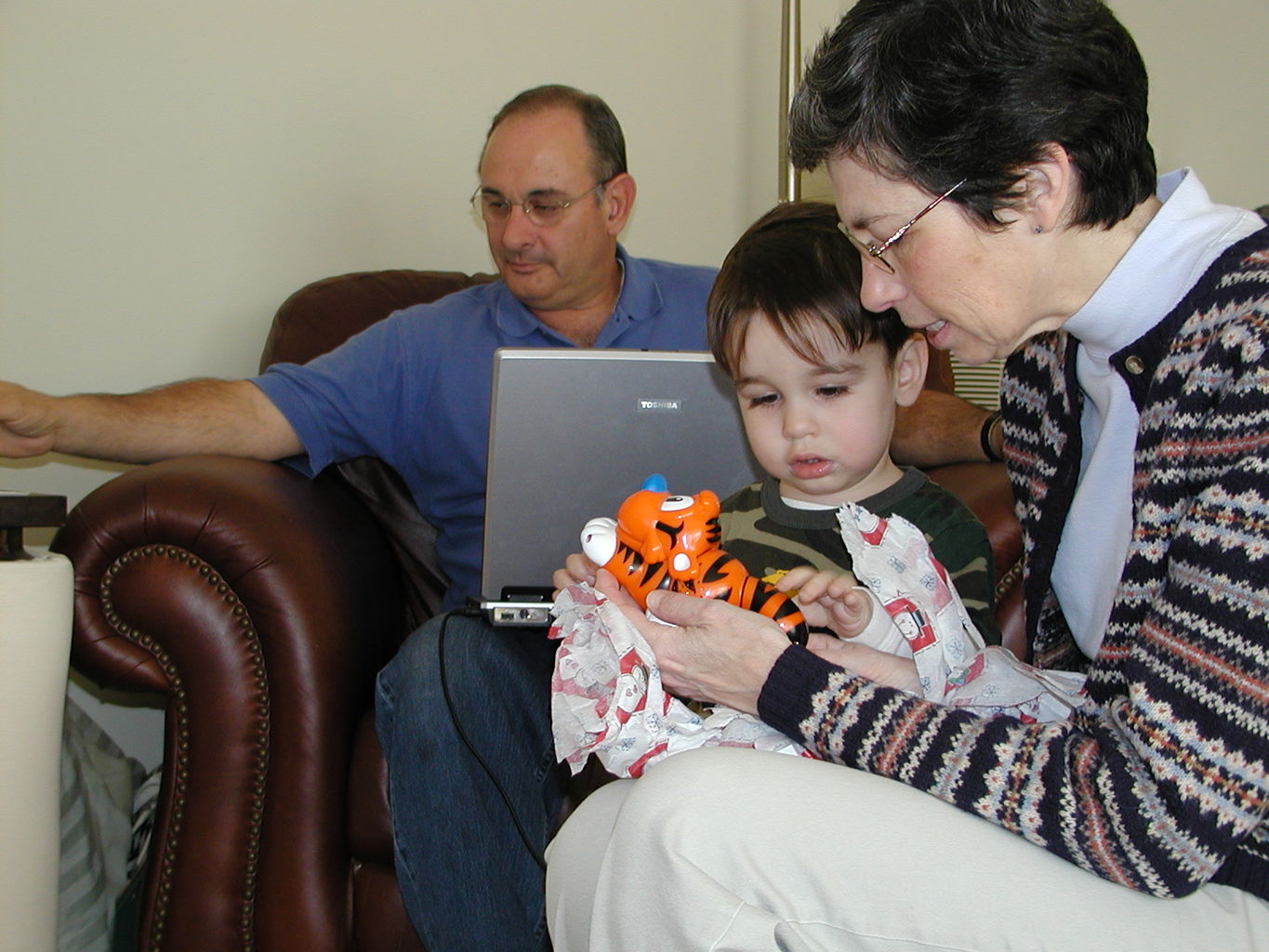 Visit from NaNa and PaPa - Monday
