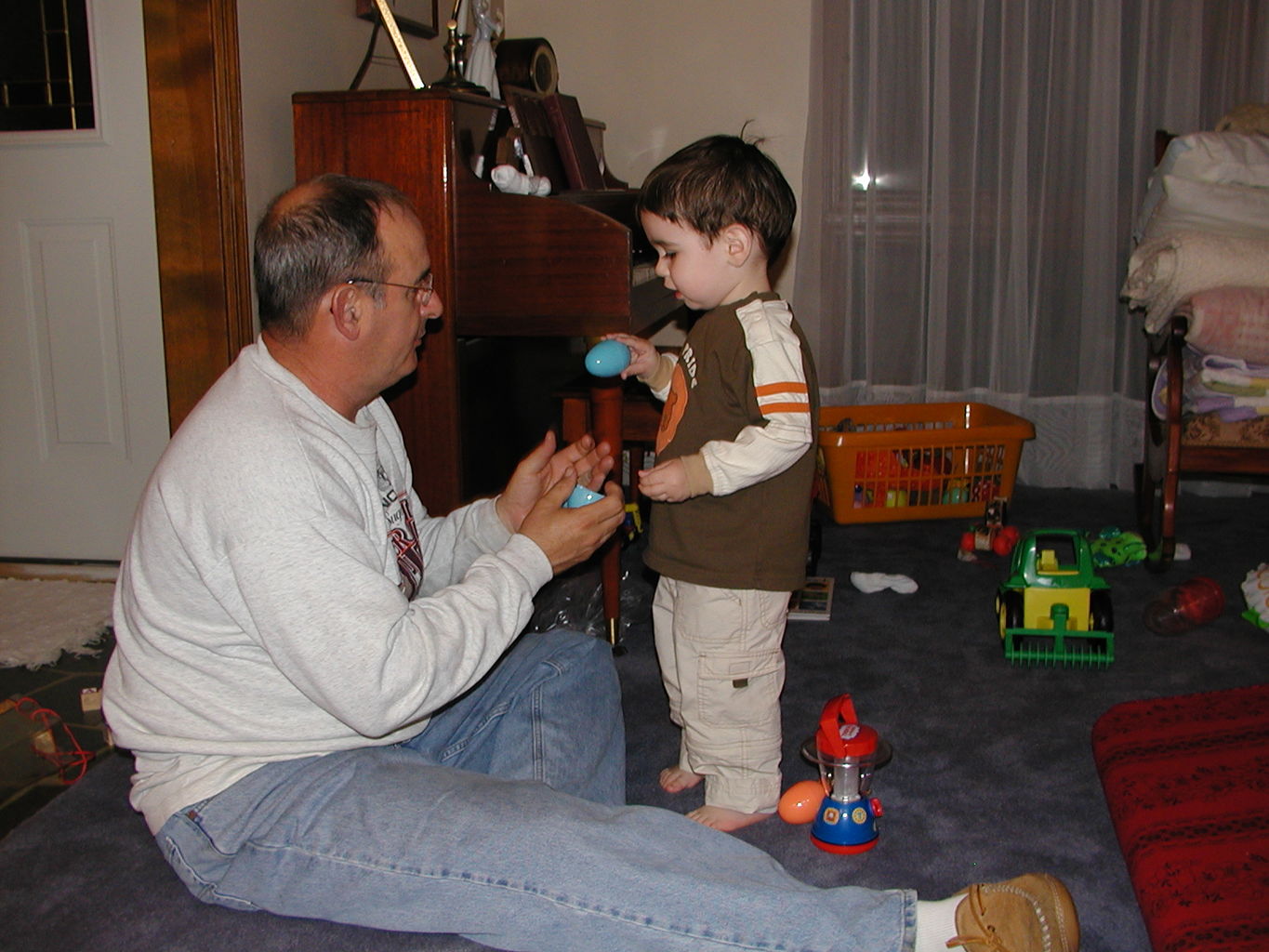 Visit to NaNa and PaPa March 2005
