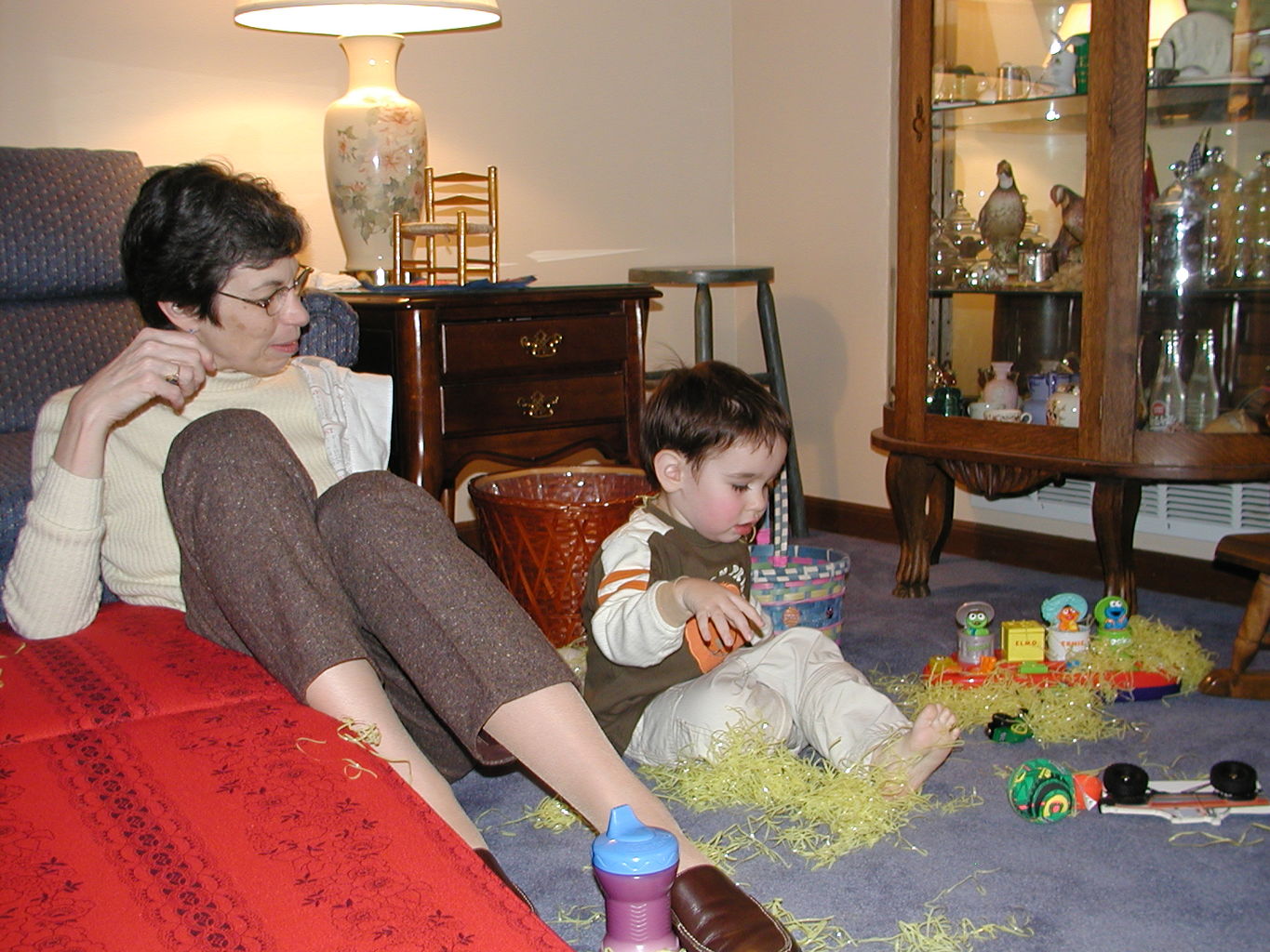 Visit to NaNa and PaPa March 2005
