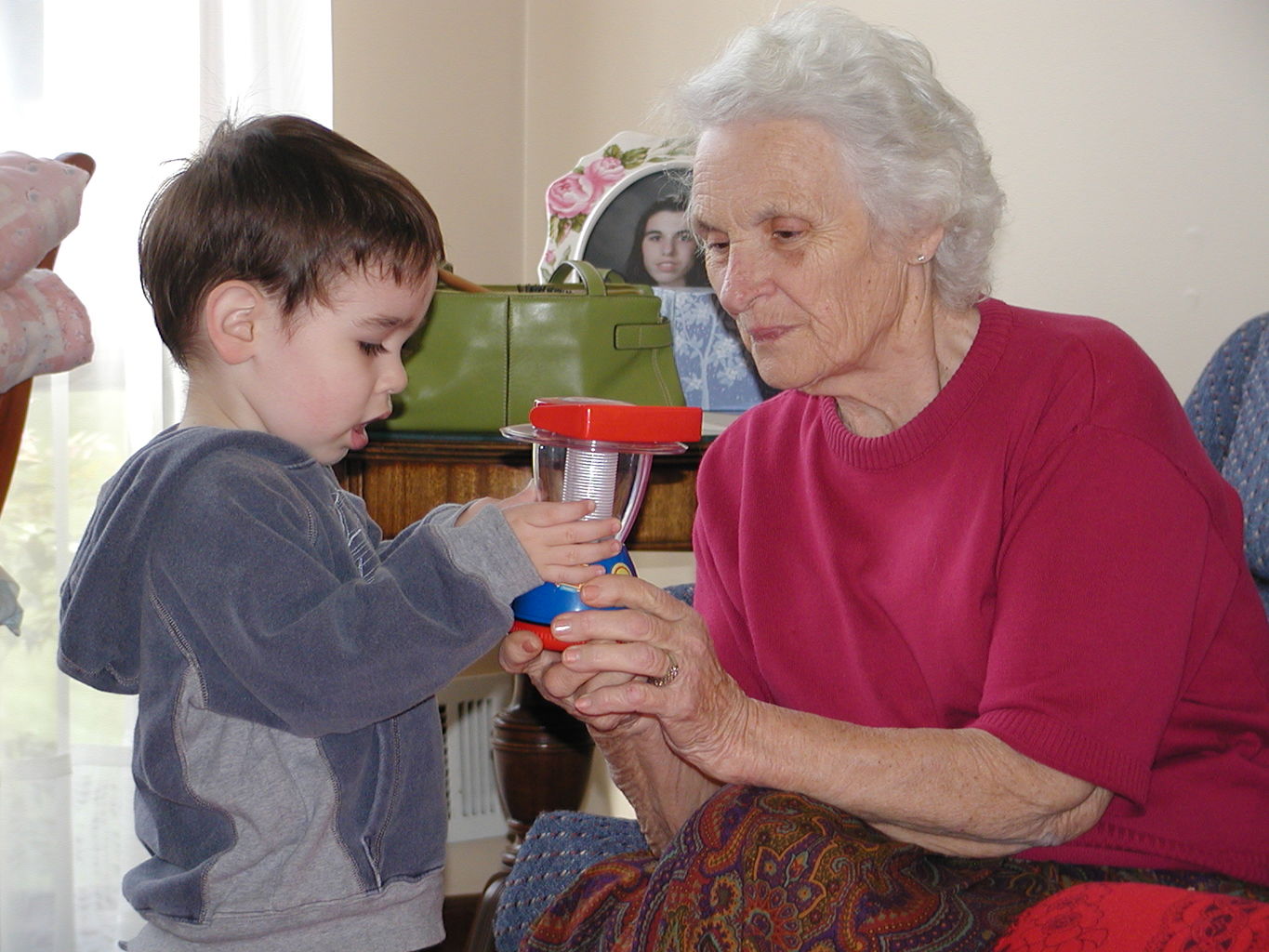 Visit to NaNa and PaPa March 2005
