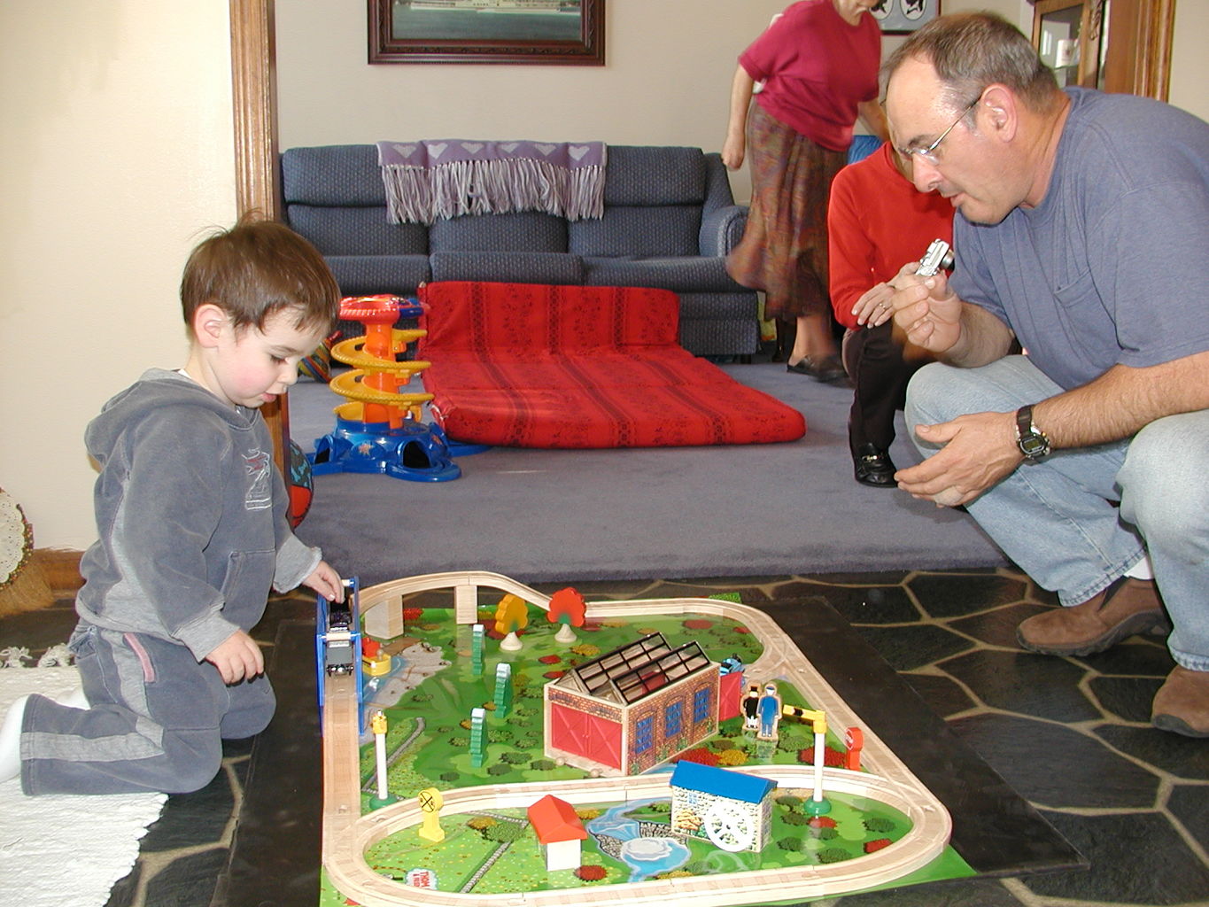 Visit to NaNa and PaPa March 2005
