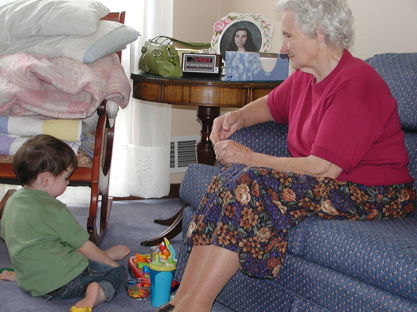 Visit to NaNa and PaPa March 2005
