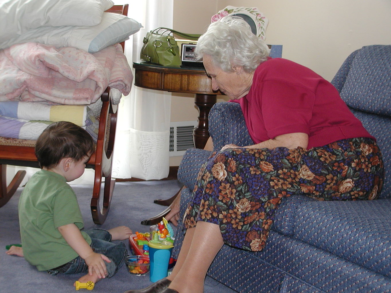 Visit to NaNa and PaPa March 2005
