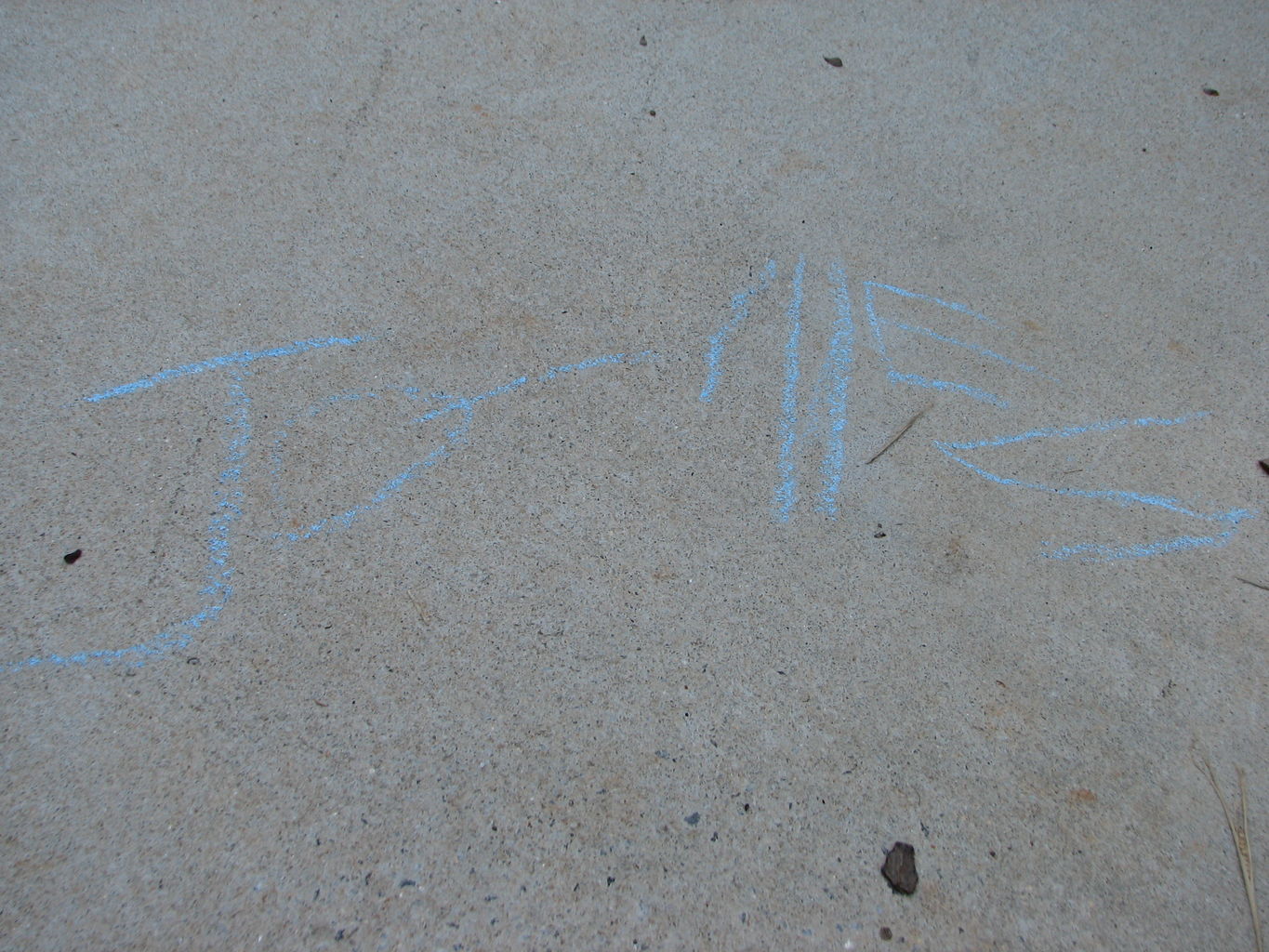 James and Mommy drawing Sidewalk Art
