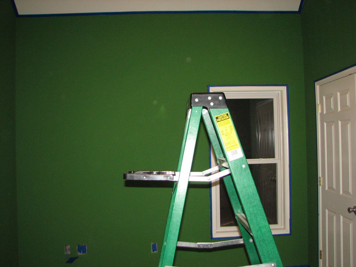 Erin Paints the Green Room
