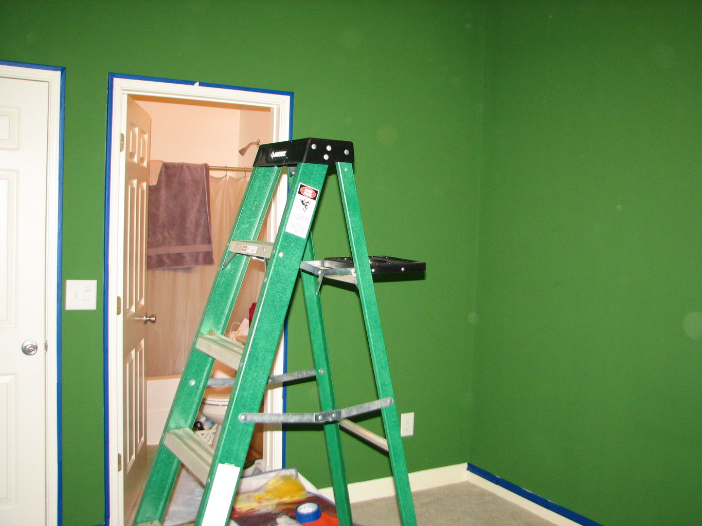 Erin Paints the Green Room
