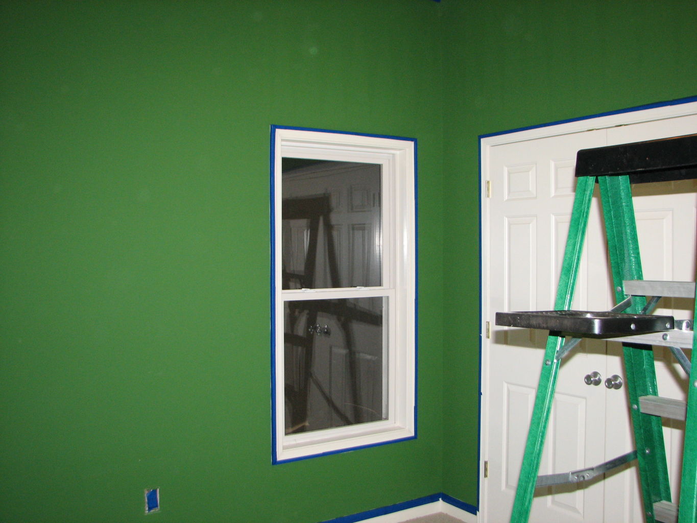 Erin Paints the Green Room

