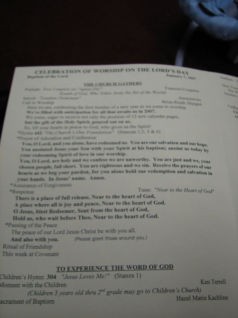 Hazel Baptism