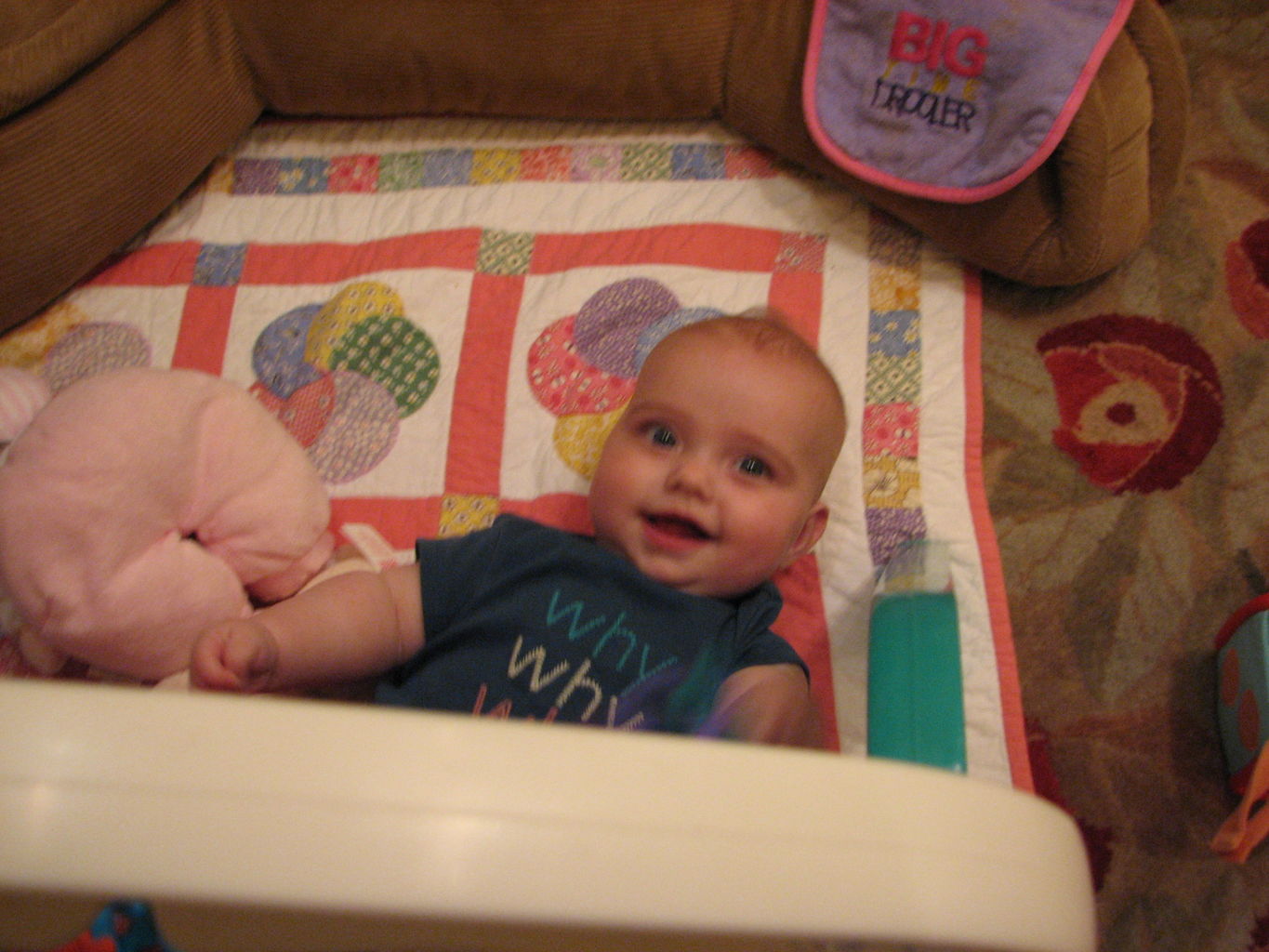 Hazel Playing on Floor