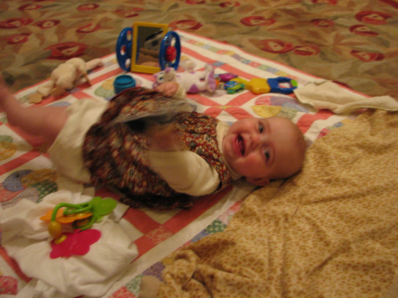 Hazel Playing on Floor