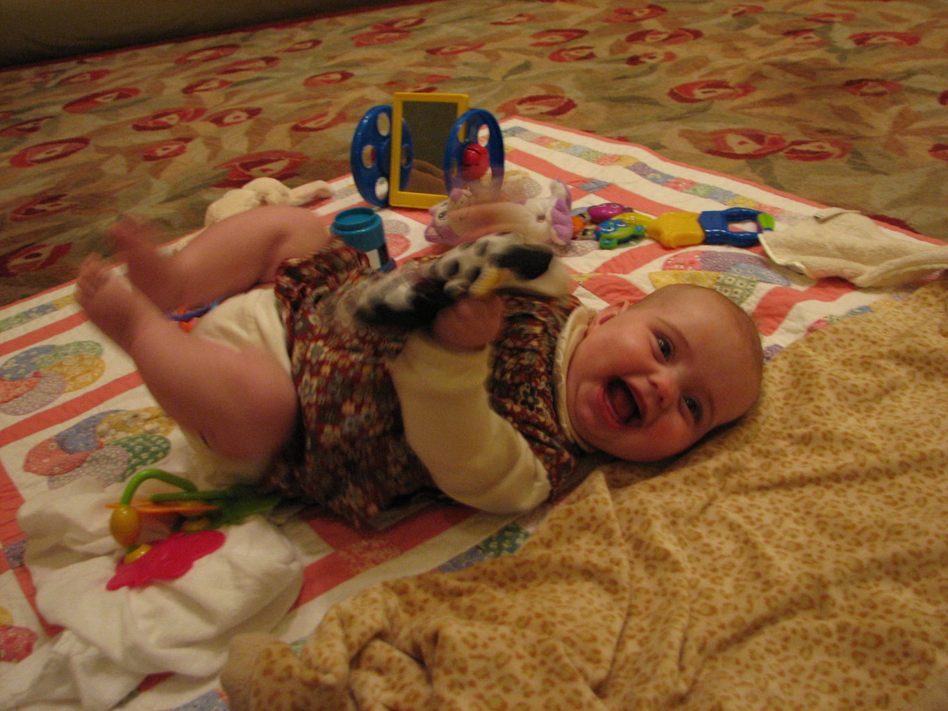 Hazel Playing on Floor