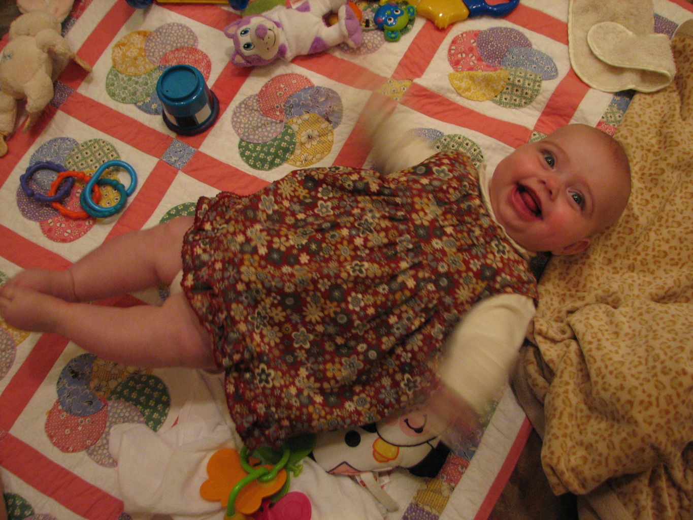 Hazel Playing on Floor