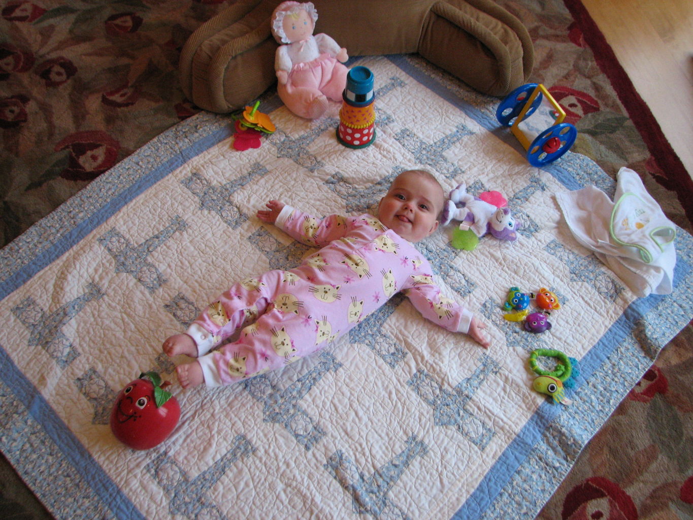 Hazel Playing on Floor