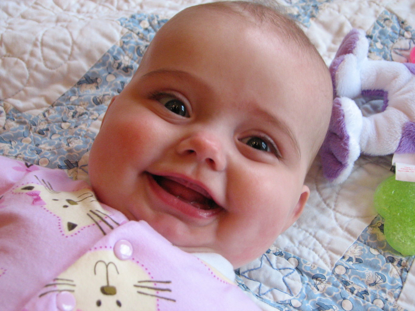 Hazel Playing on Floor