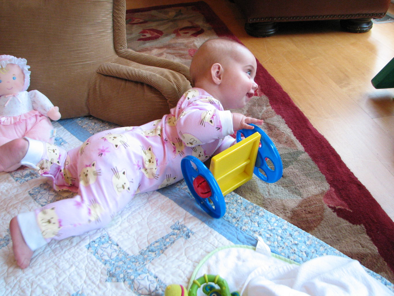 Hazel Playing on Floor