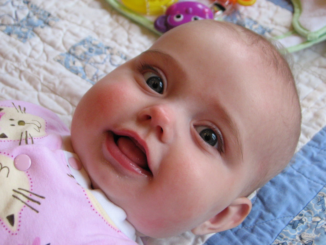 Hazel Playing on Floor