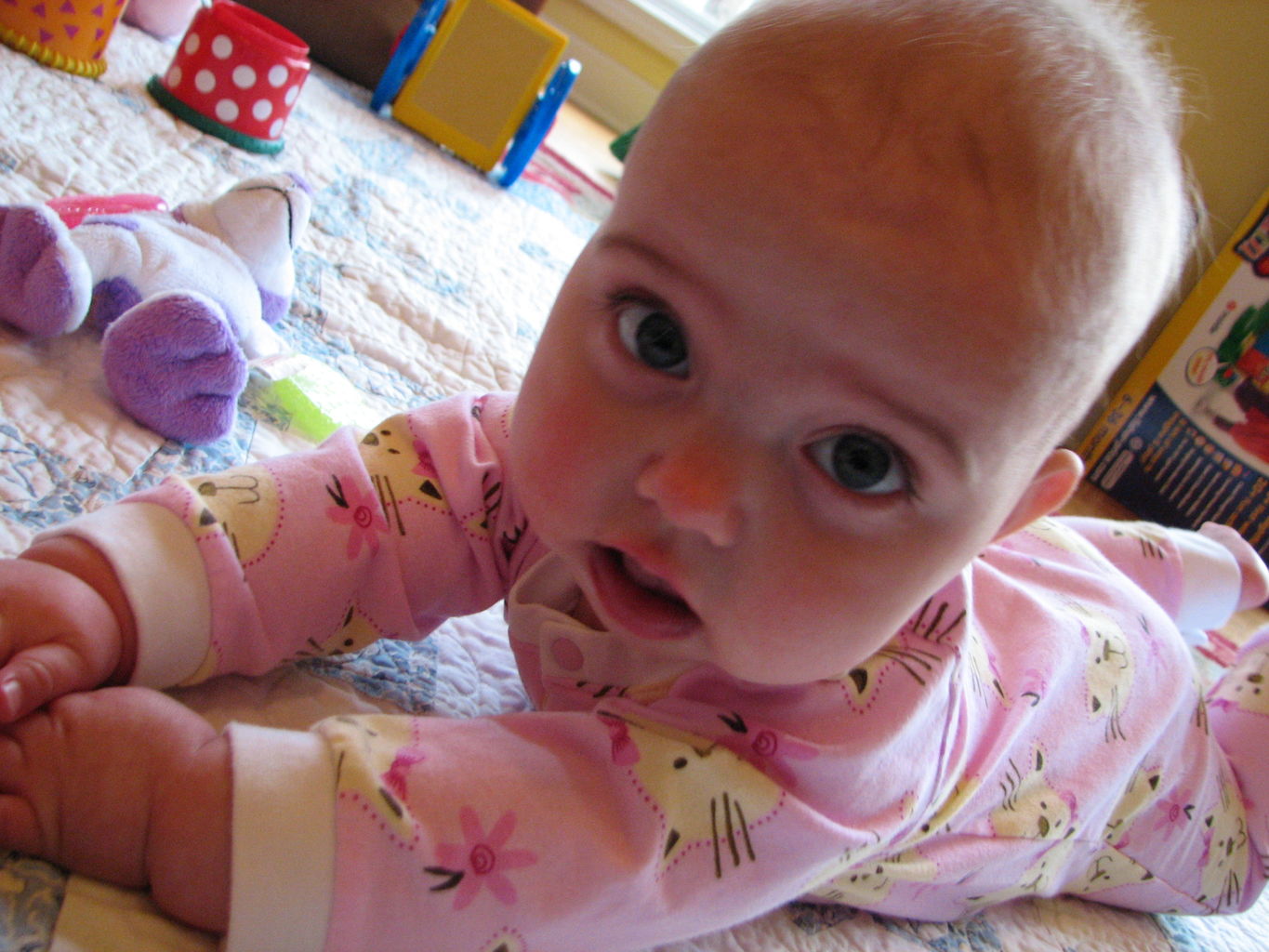 Hazel Playing on Floor