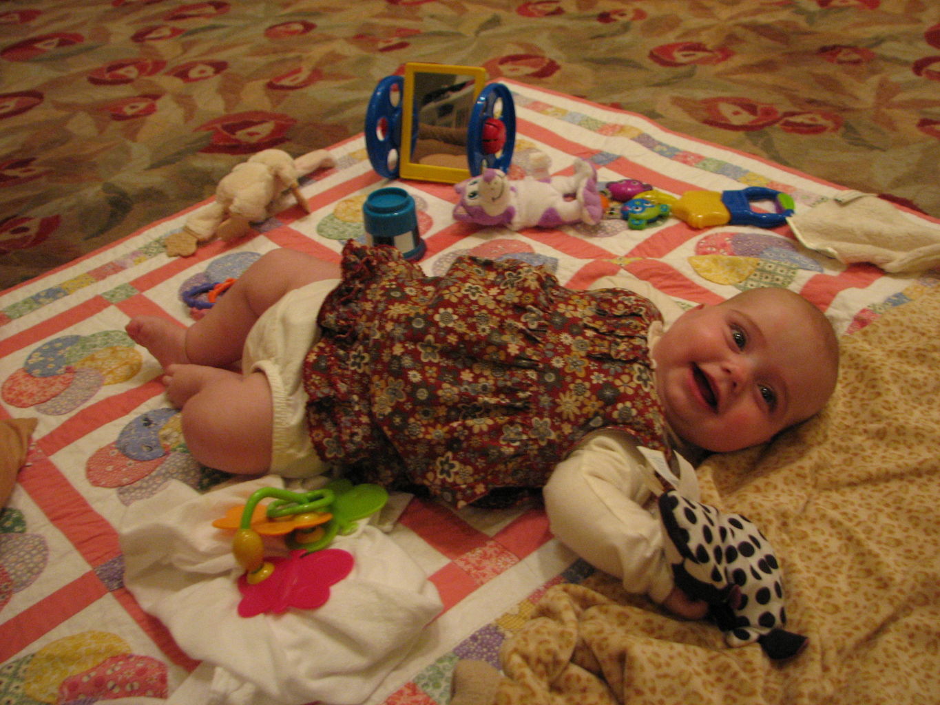 Hazel Playing on Floor