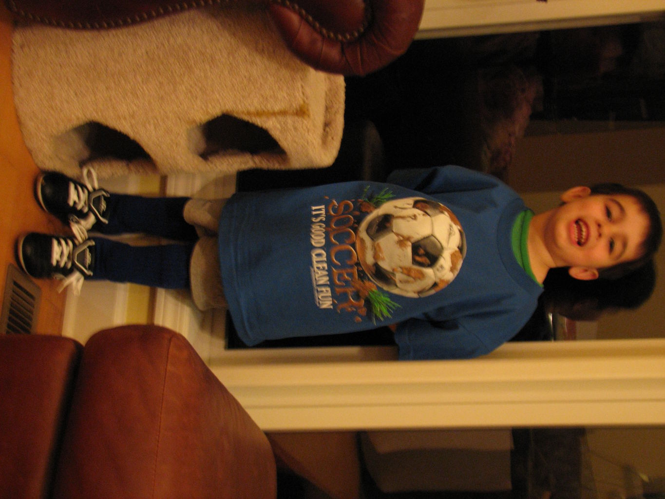 James' New Soccer Duds