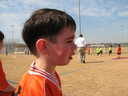 James First Soccer Game