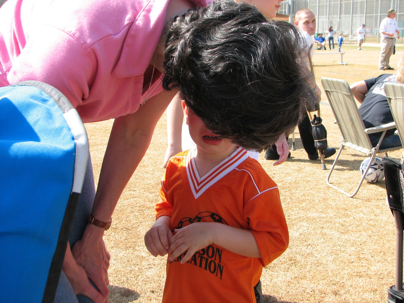 James First Soccer Game