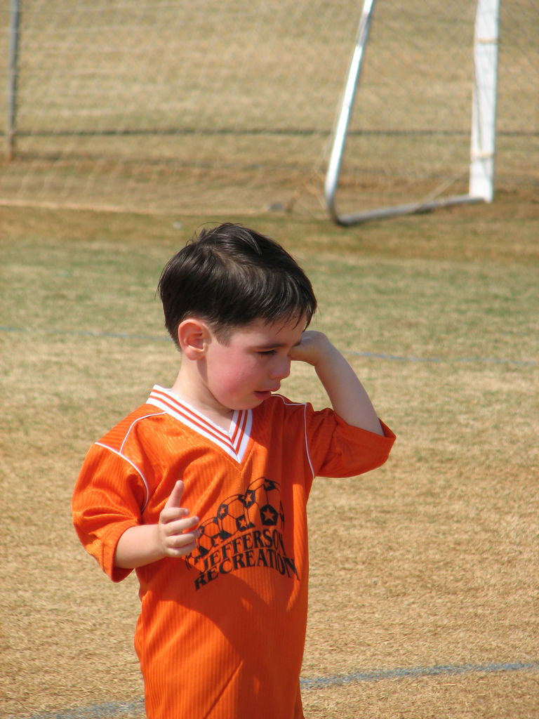 James First Soccer Game