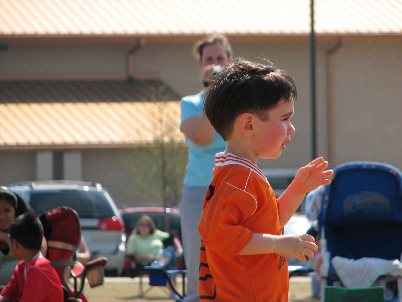 James First Soccer Game