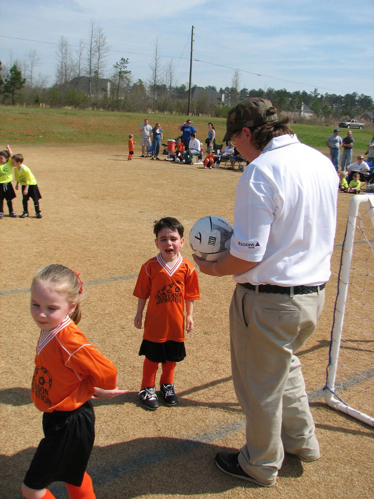 James First Soccer Game