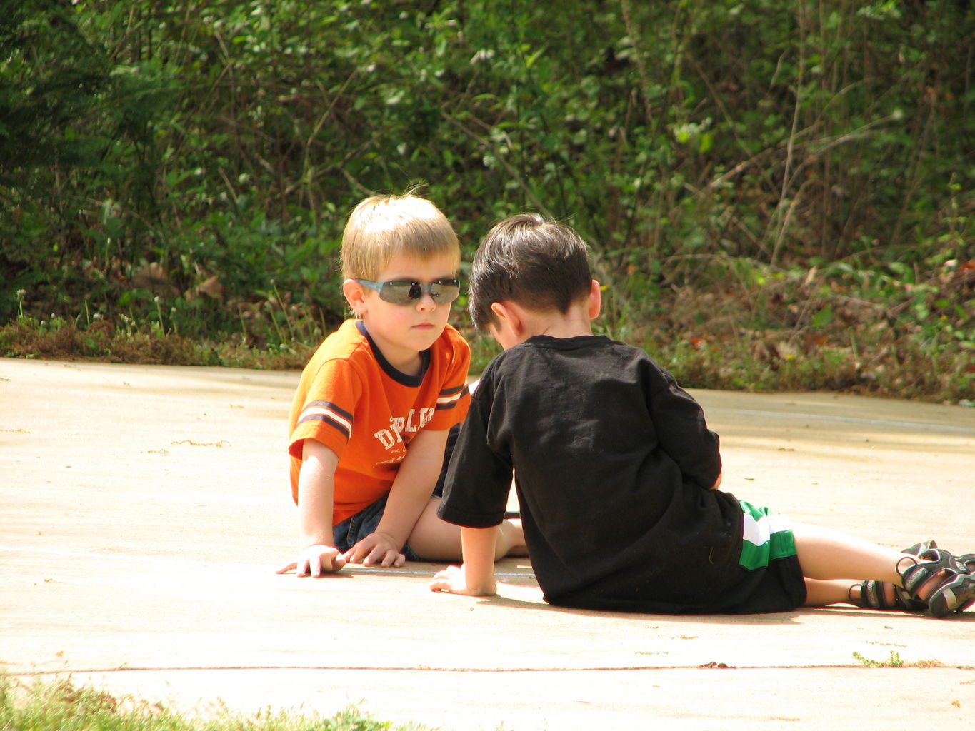 Ethan and James Playing