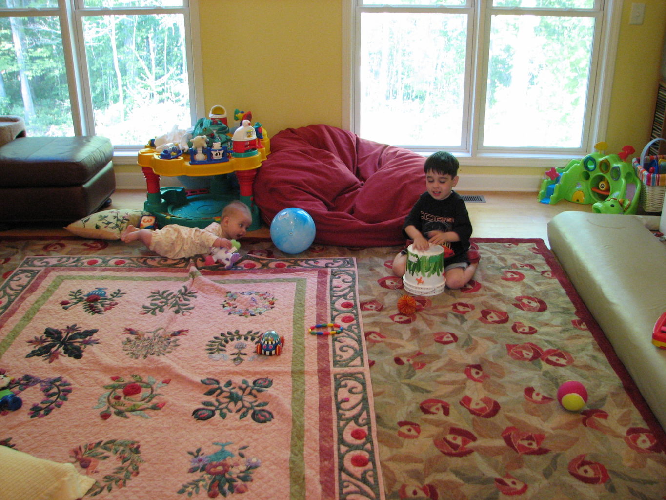 James and Hazel Playing