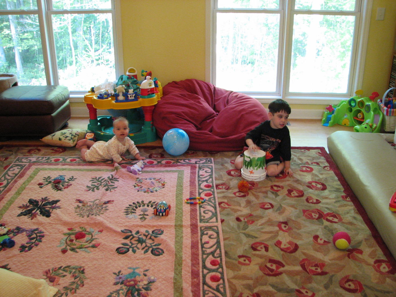 James and Hazel Playing