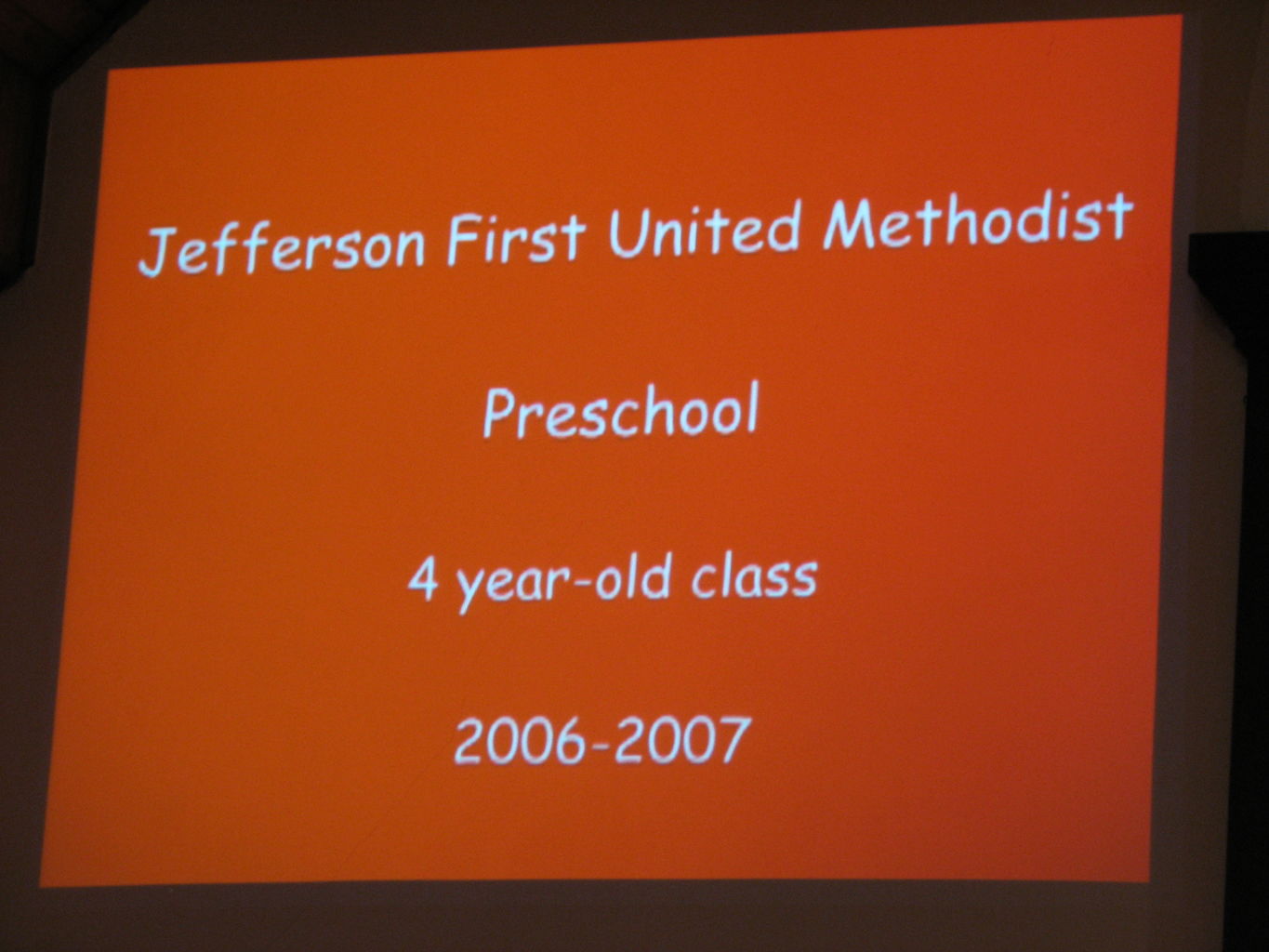 James Preschool Graduation