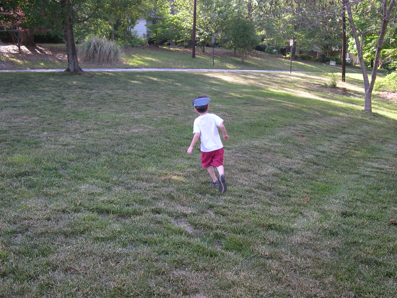 James Camping at NaNa and PaPa's House