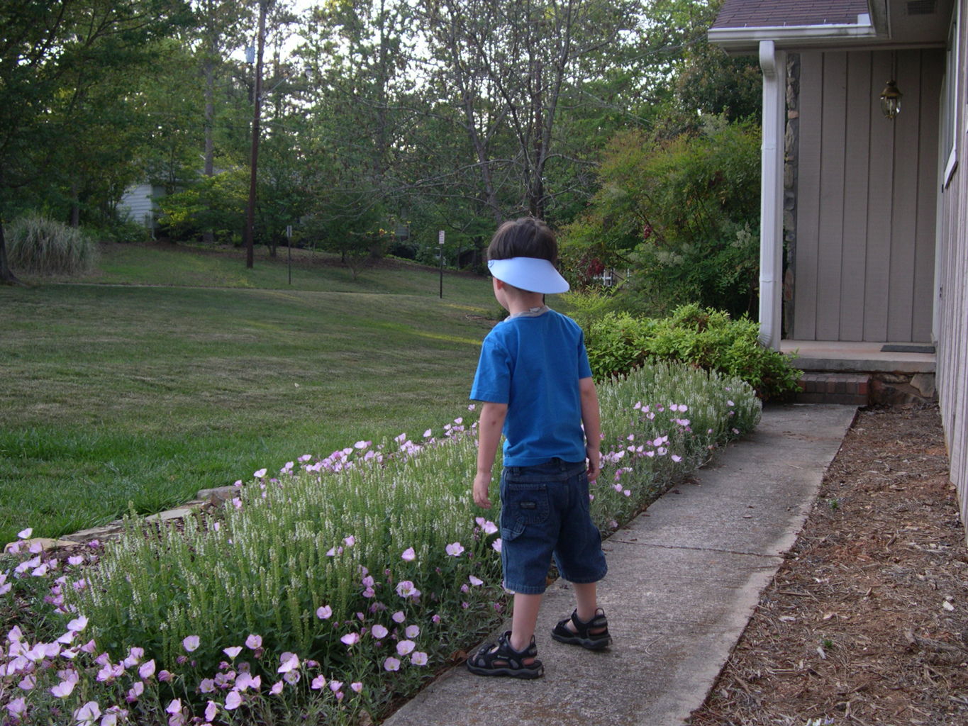 James Camping at NaNa and PaPa's House