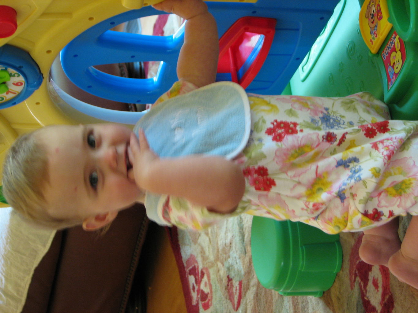 Hazel Standing like the Big Girl