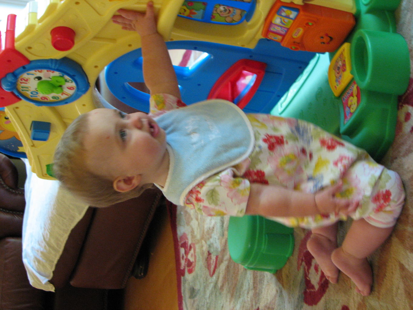 Hazel Standing like the Big Girl
