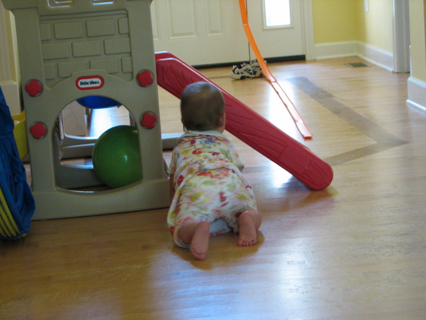 Hazel Standing like the Big Girl