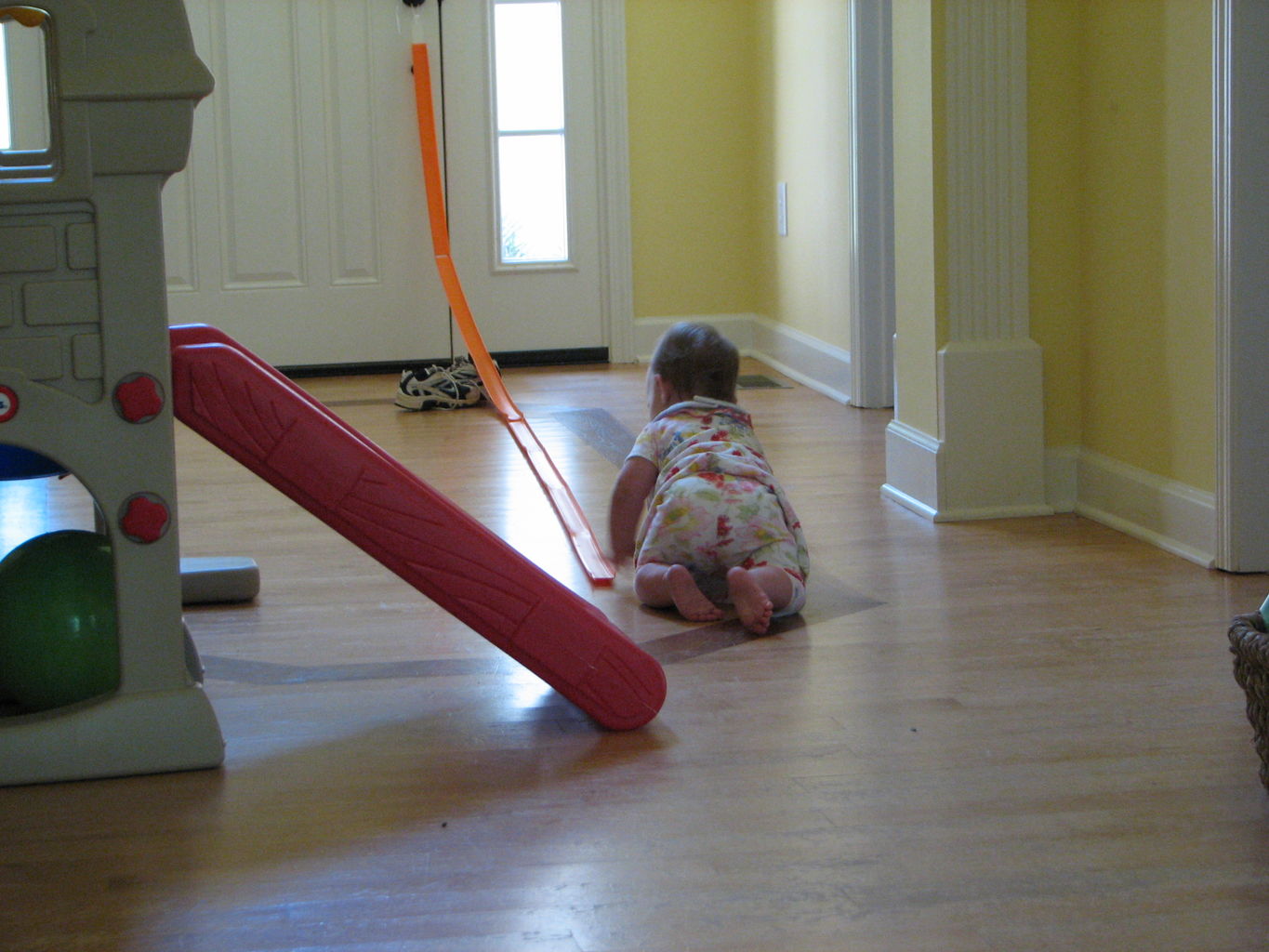 Hazel Standing like the Big Girl