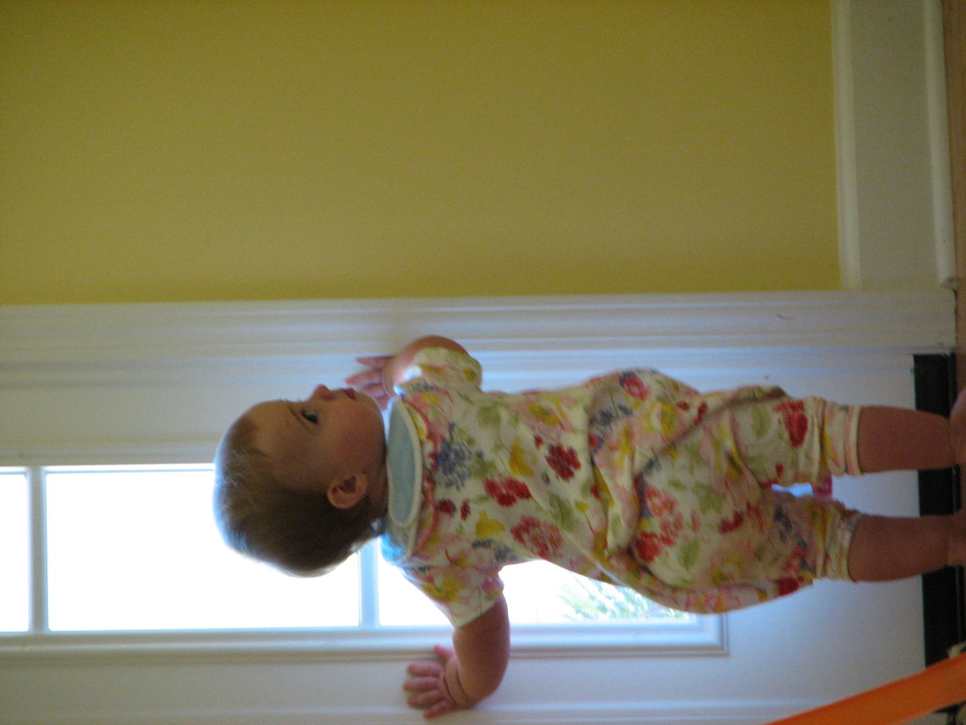 Hazel Standing like the Big Girl