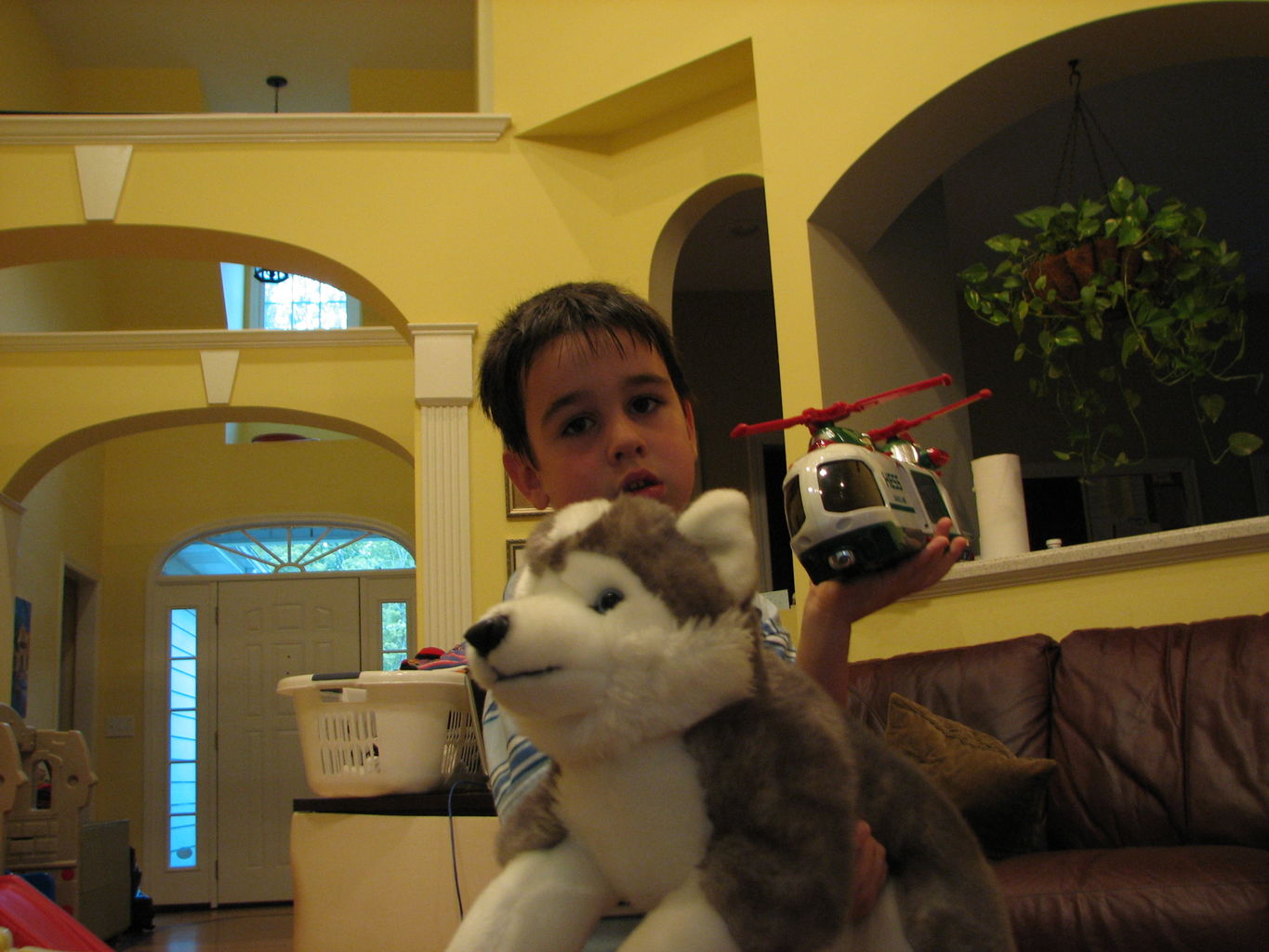 James and Hazel Playing
