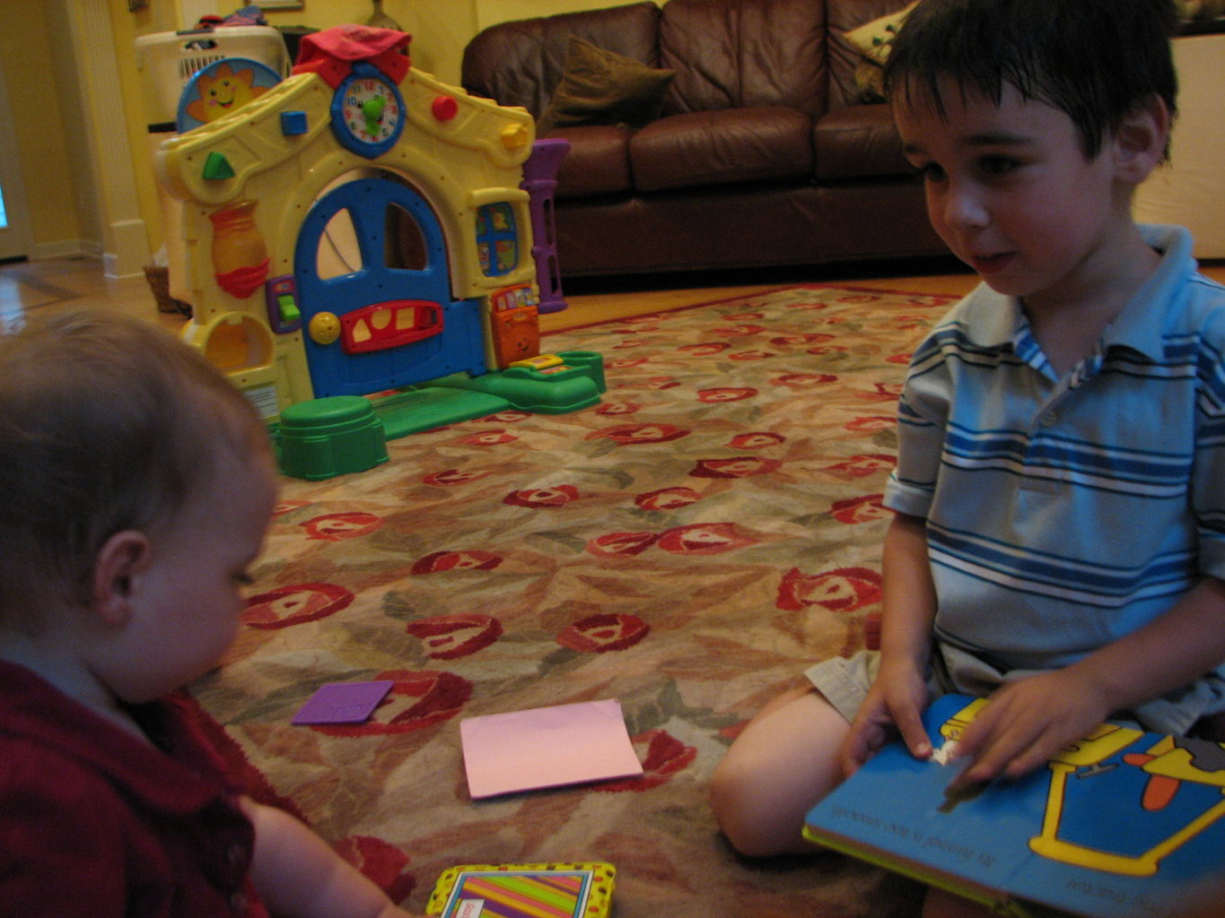 James and Hazel Playing