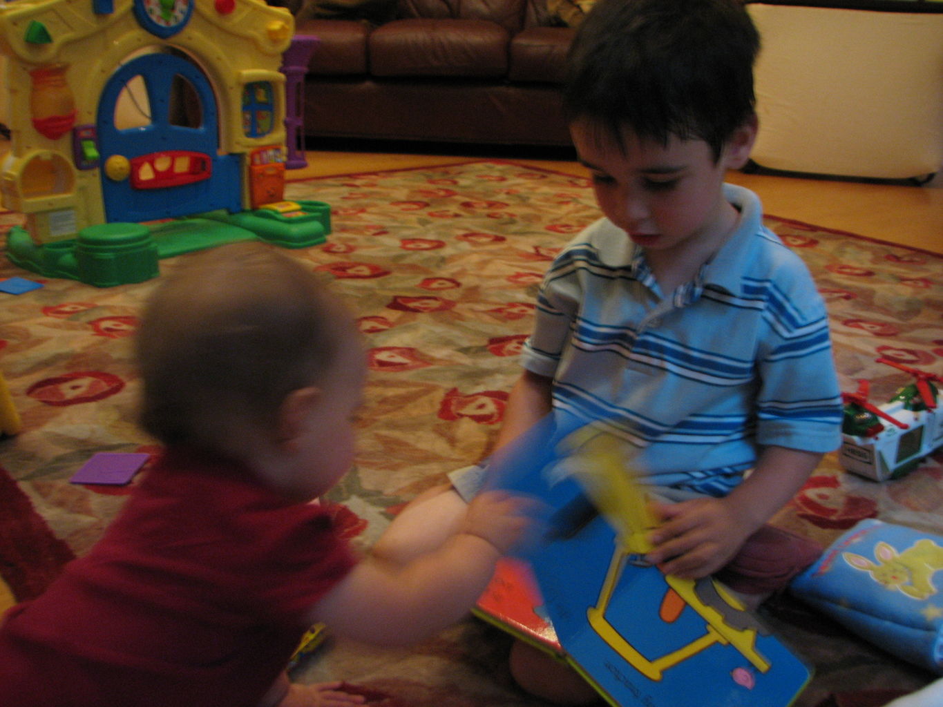James and Hazel Playing