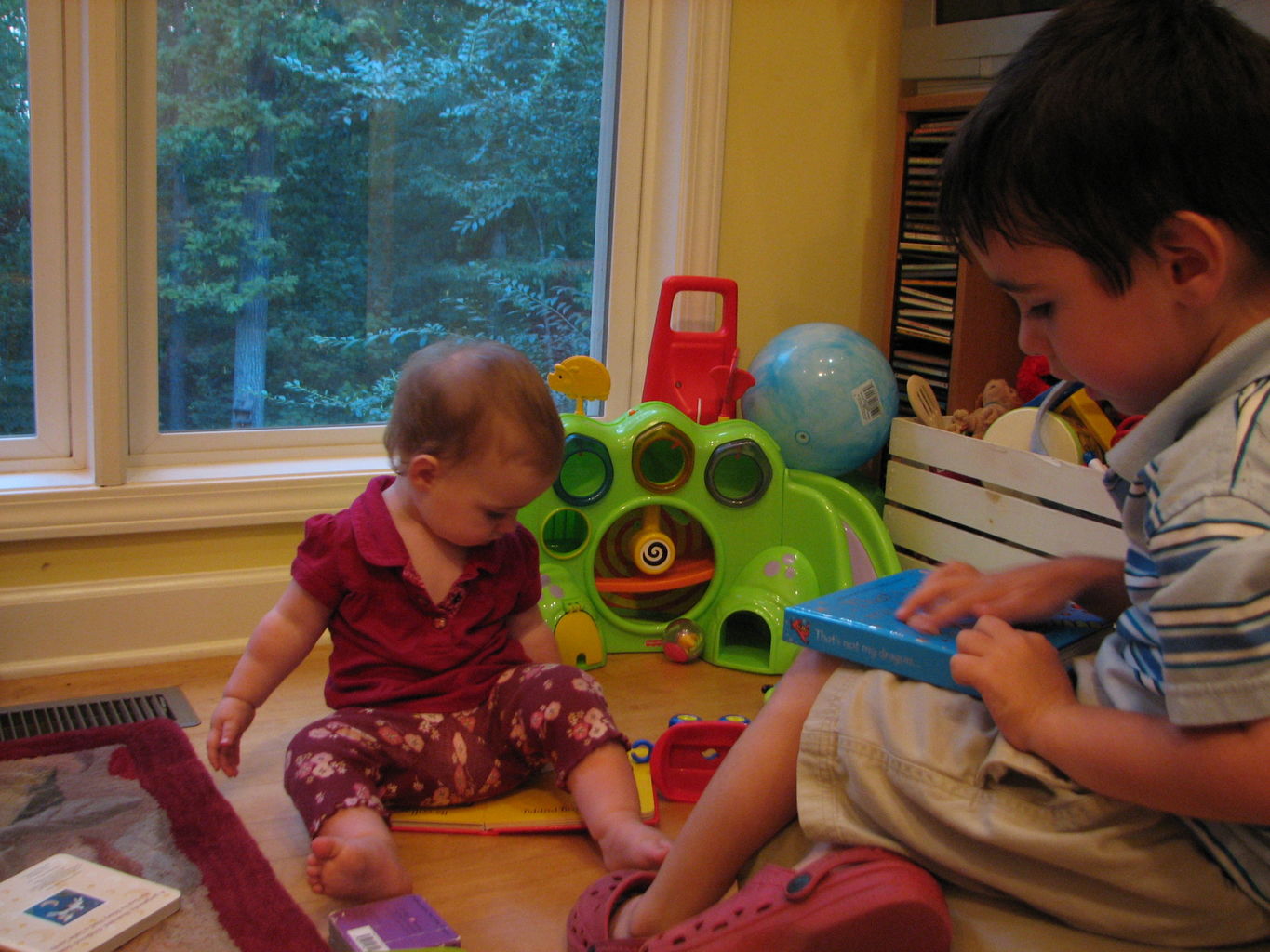 James and Hazel Playing