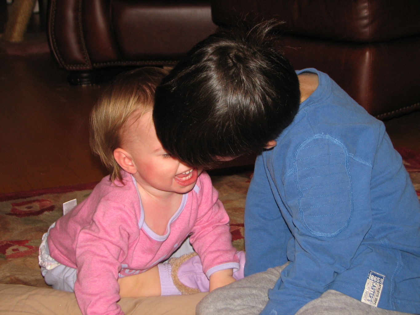 James and Hazel Playing